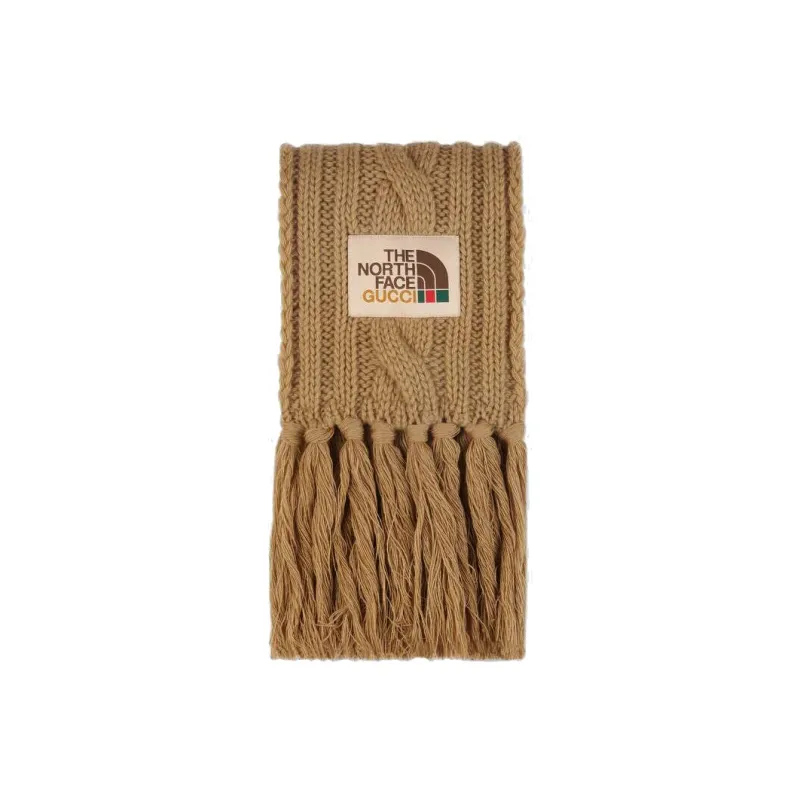 GUCCI Gucci X The North Face Wool Knit Scarves Unisex-3