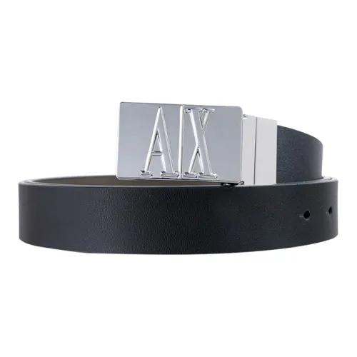 ARMANI EXCHANGE Leather Belts Men Black