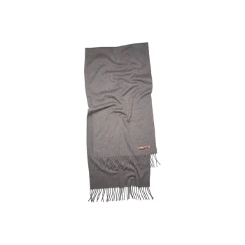 Acne Studios Logo Patch Fringed Scarf