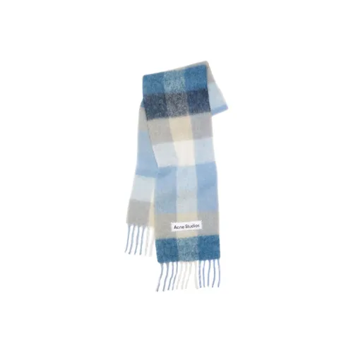 Acne Studios Knit Scarves Unisex Blue