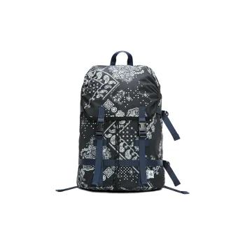 The MAD HATcher Polyester Backpack Unisex Black/Navy Blue/Purple