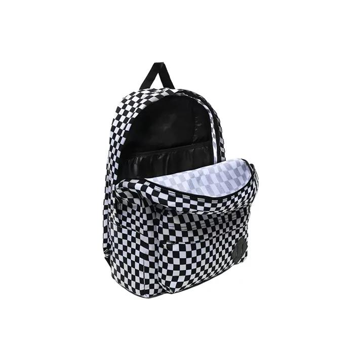 Vans Polyester Backpack Regular Unisex Black White-3