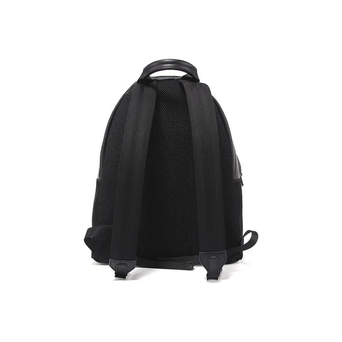 FENDI Nylon Fabric Backpack Men's Black/Yellow-2