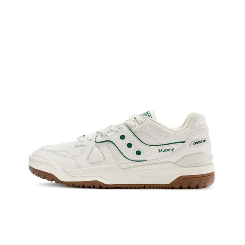 Saucony Cross 90 Low-Top Skateboard Shoes Unisex Ecru-0