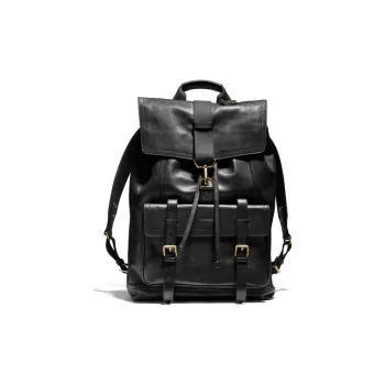 COACH Bleecker Cow Leather Backpack Men's Black