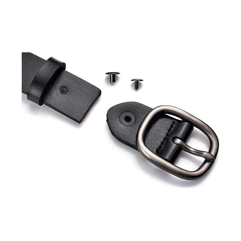 BAIJUAN Alloy Leather Belts Unisex Width 2.8CM-2