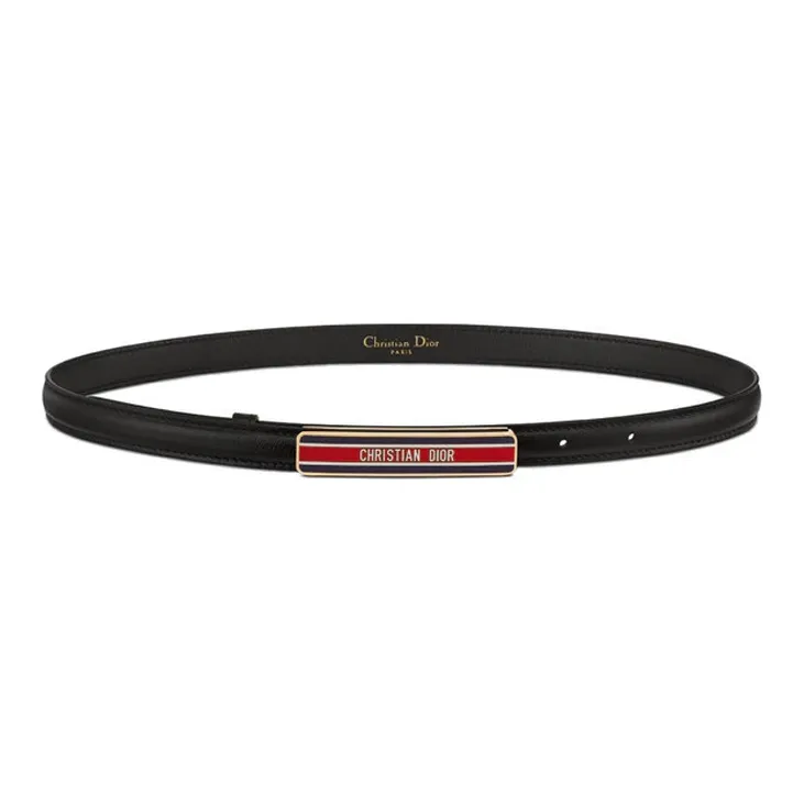 DIOR ID Rectangular Enamel Buckle Unisex-0