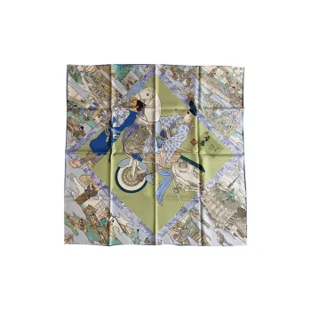 HERMES Silk Scarves Unisex Multicolor