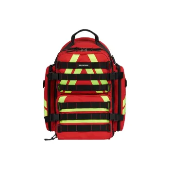 Balenciaga Polyamide Backpack Men's Red