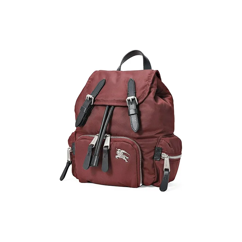 Burberry Canvas Backpack Women's Burgundy-1