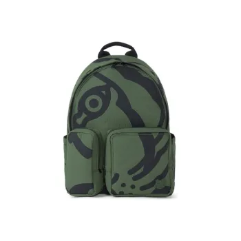KENZO Nylon Backpack Regular Men's Dark Khaki Green