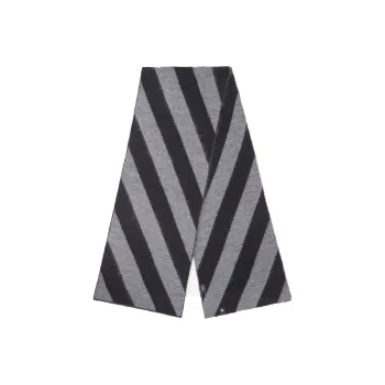 FENDI Knit Scarves Men Gray