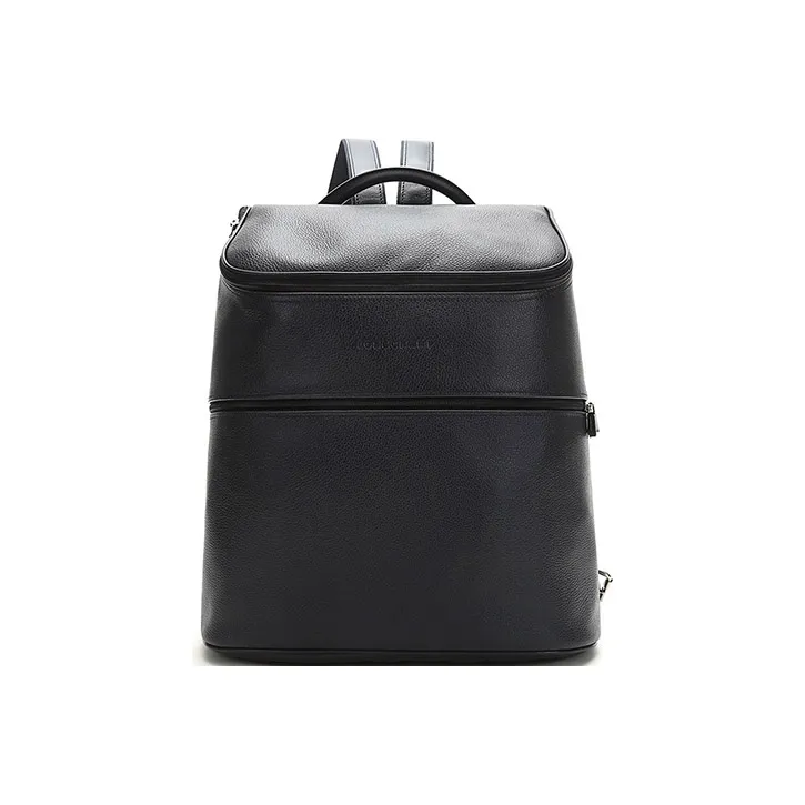 LONGCHAMP Le Foulonné Cow Leather Backpack Regular Men's Navy-0