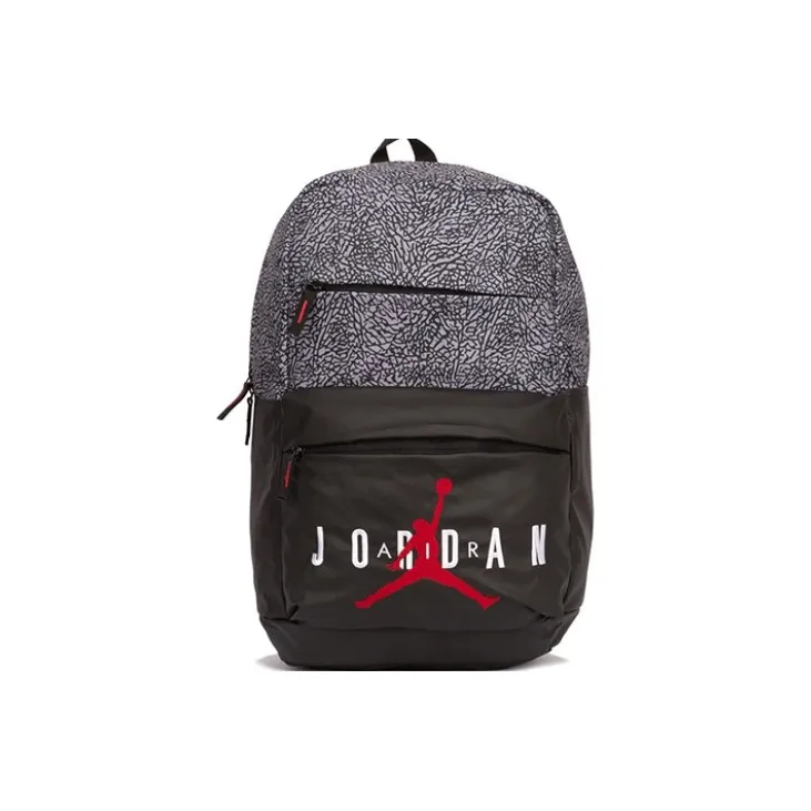 Jordan Polyester Backpack Regular Unisex Black Cement-0