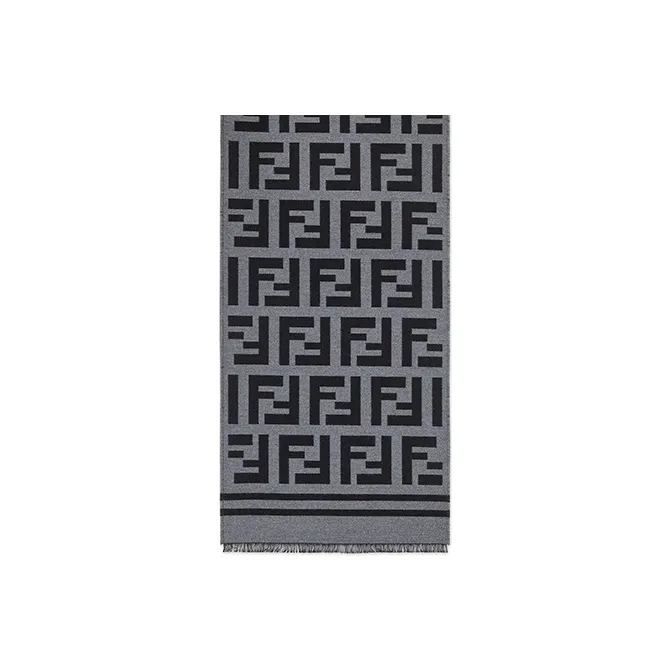 FENDI Ff Motif Frayed Edge Scarf-0