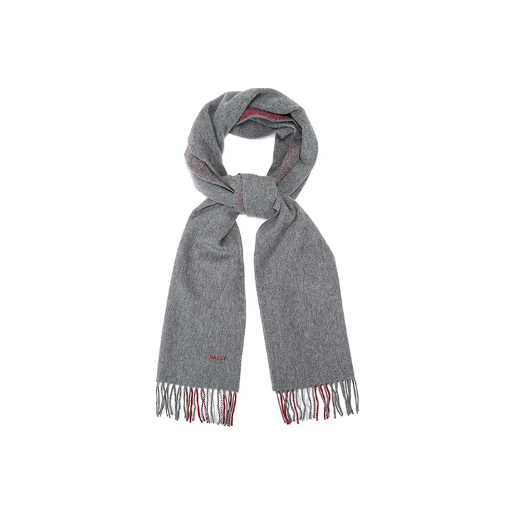 BALLY Knit Scarves Men Gray Red-0