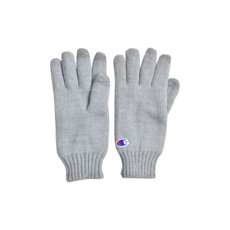 Champion Knit Gloves Unisex Light Gray-0
