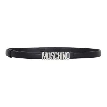 MOSCHINO Logo Plaque Belt