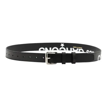 CDG Logo print Leather Belt