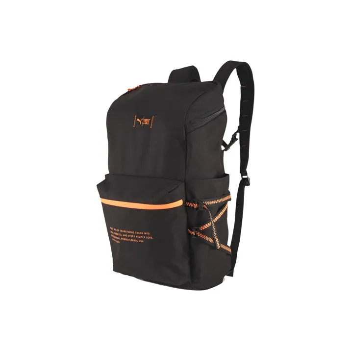 PUMA Backpacks Black Orange-0