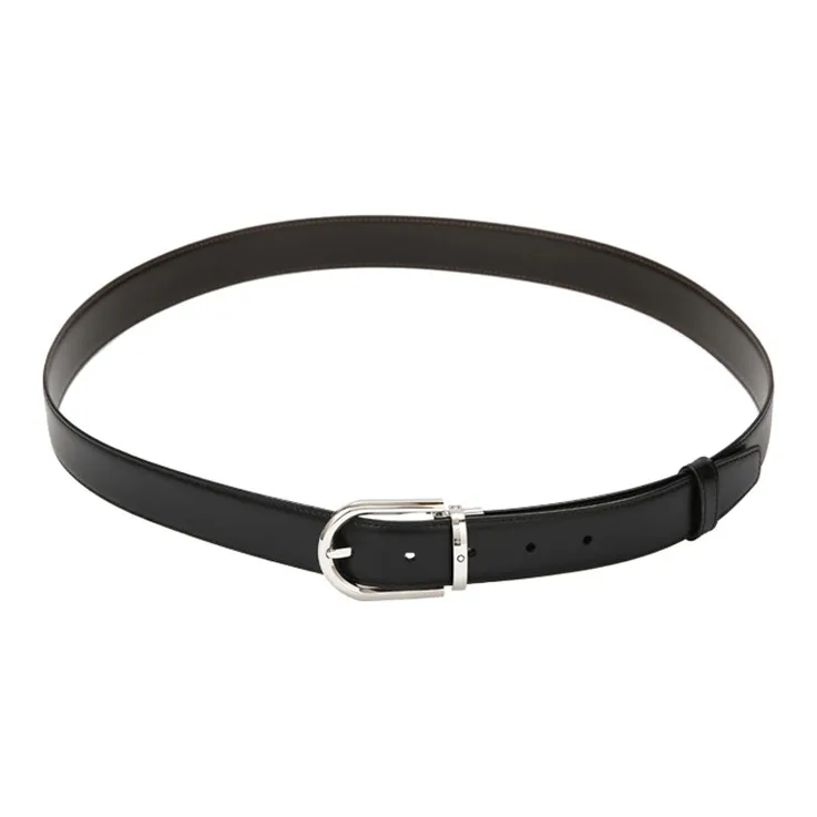 MONTBLANC Leather Belts Men's Width 3cm-2