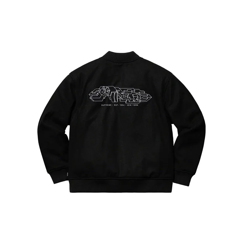 Supreme Delta Logo Varsity Jacket-1