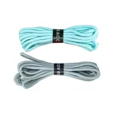Lake Blue Round Shoelace 1 Pack+Gray Round Shoelace 1 Pair