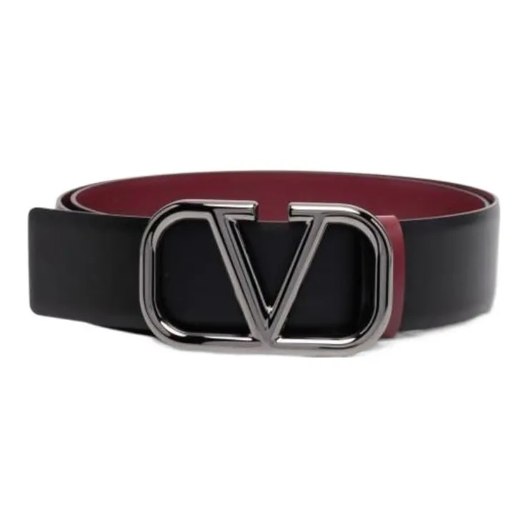 Valentino Leather Belts Men Black/Brown Red-1