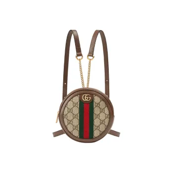 GUCCI Ophidia Cow Leather Backpack Mini Women's Brown