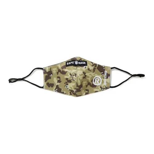 A BATHING APE Face Masks Unisex Apricot Cream