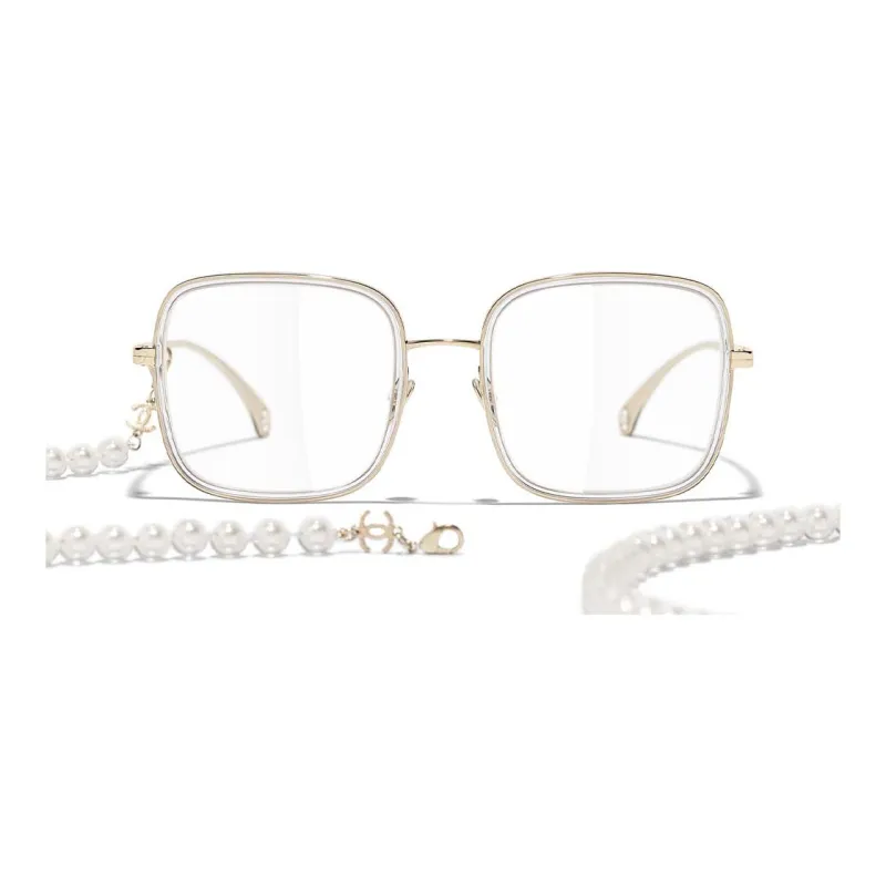 CHANEL Eyeglass Frames Women's Gold-0