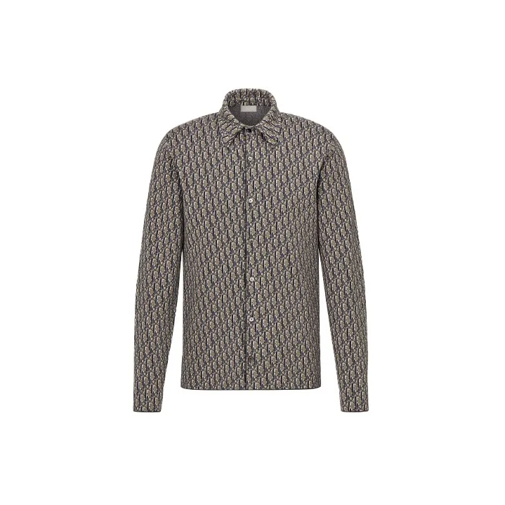 DIOR All Over Oblique Button Down Shirt-0