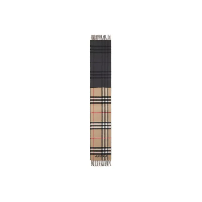 Burberry Contrast check Cashmere Scarf-2