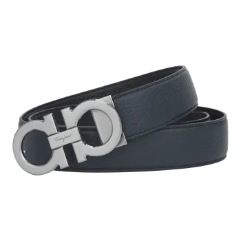 FERRAGAMO Cow Leather Leather Belts Men's Multicolor Width  3.5cm