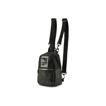 PUMA Artificial Leather Fabric Backpack Regular Women's Black