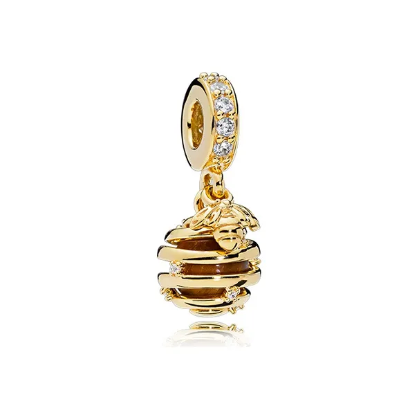 Pandora Charms / Pendants Women's Gold/Umber-0