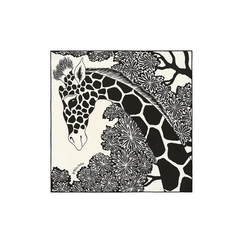 HERMES Silk Scarves Women's Eggshell White-0