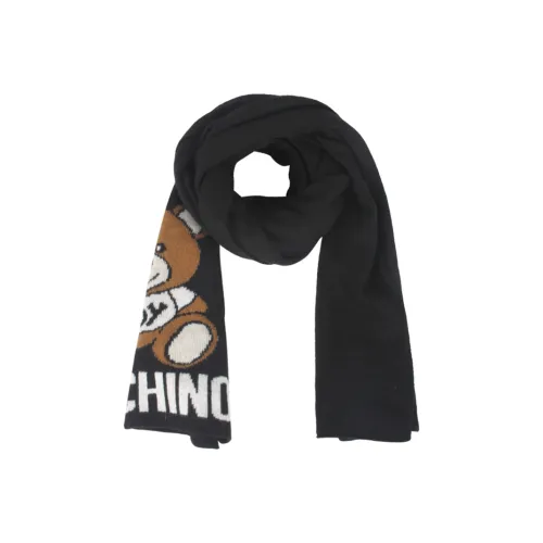 MOSCHINO Knit Scarves Unisex Black