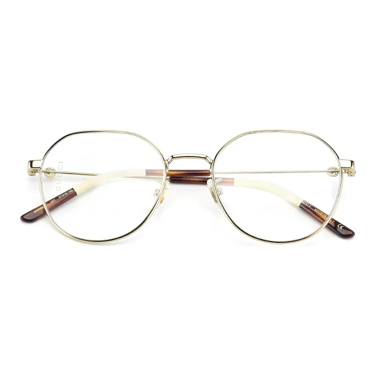 GUCCI Alloy Round Eyeglass Frames Unisex-4