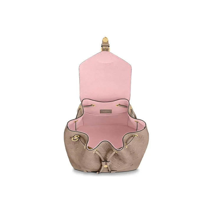 LOUIS VUITTON Montsouris Cow Leather Backpack Trumpets Women's Taupe-7