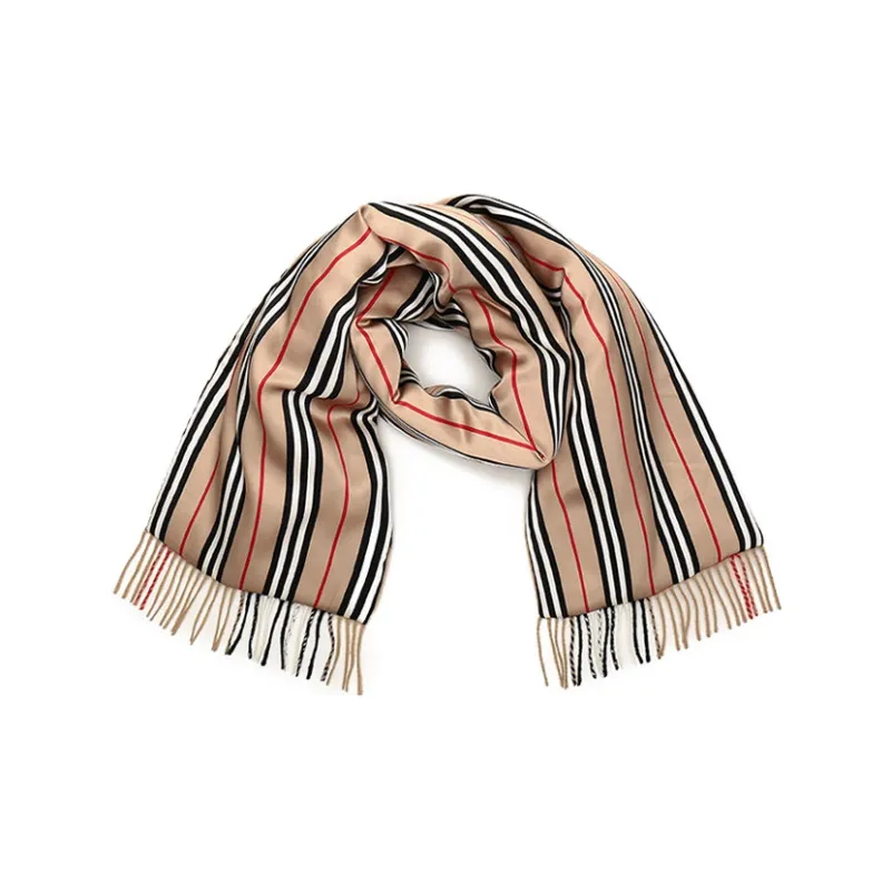 Burberry Cashmere Knit Scarves Unisex-4