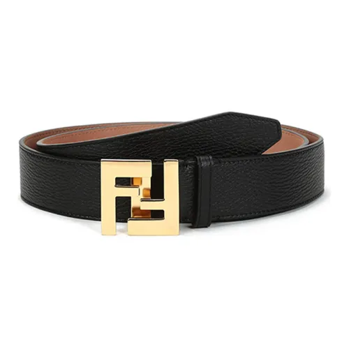 FENDI Leather Belts Men Black