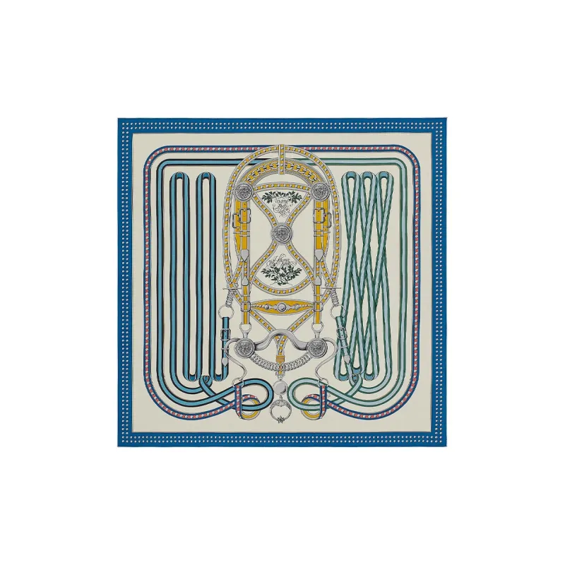 HERMES Shawls Women's Electric Blue/White/Multicolor-0