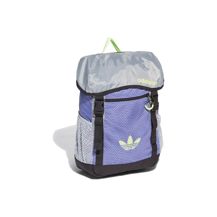 Adidas Originals Polyester Backpack Trumpets Unisex Purple/Halo Silver/Signal Green-1