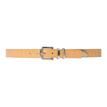 Stussy Gator Leather Dress Belt
