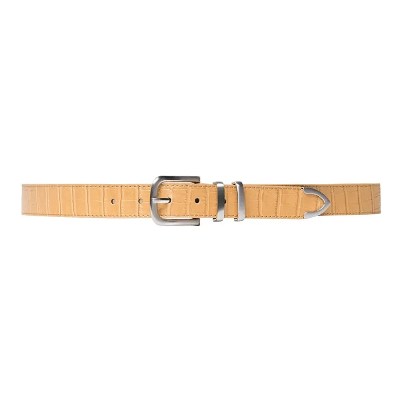 Stussy Gator Leather Dress Belt-0