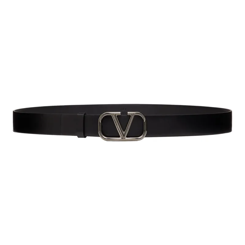 Valentino Leather Belts Men Black-0
