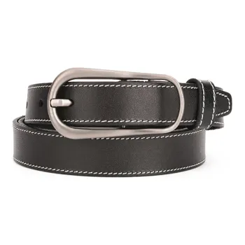 FREE RABBITⅡ Top Grain Cow Leather Pin Buckle Thin Leather Belts Unisex