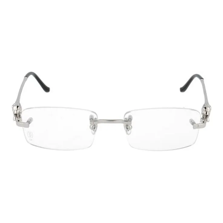 Cartier Rectangular Rimless Glasses-1