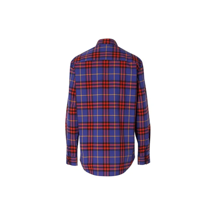 Burberry Shirts Men Purple-1